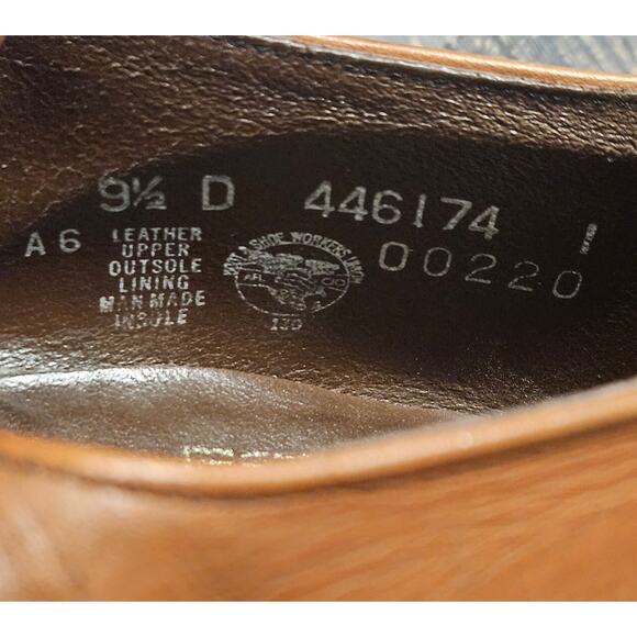 Stacy Adams Madison Oak Brown Leather Dress Shoes Oxford Cap Toe Mens Size 9.5 D - Picture 10 of 10